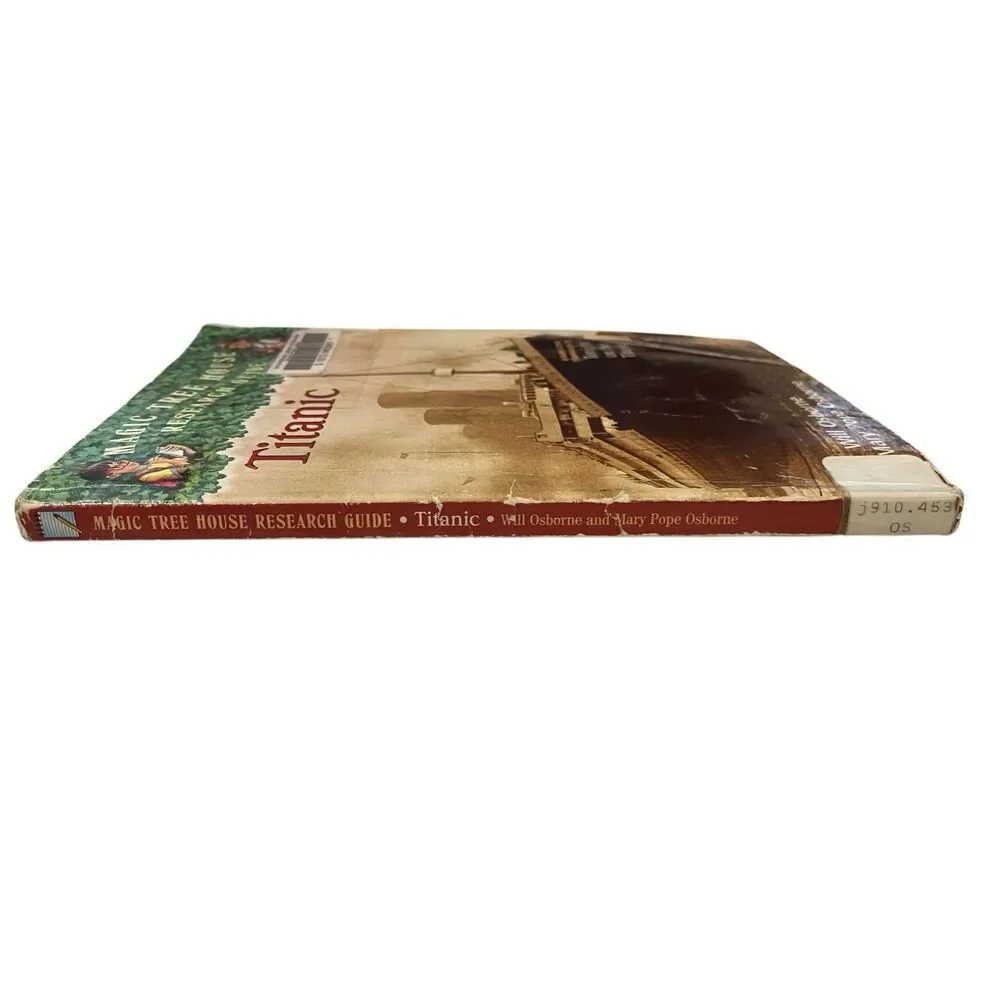 Magic Tree House Research Guide Titanic Book Will Osborne Mary Pope School